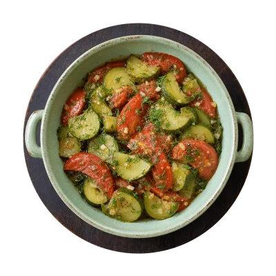 Кабачки с томатами
